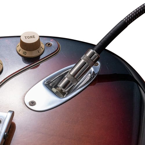 Micawber Guitar/Bass Shielded Cable, S-L, Recommended by Top Japanese Players, Break-Resistant, Lightweight, Tweed Woven Fabric (3m)