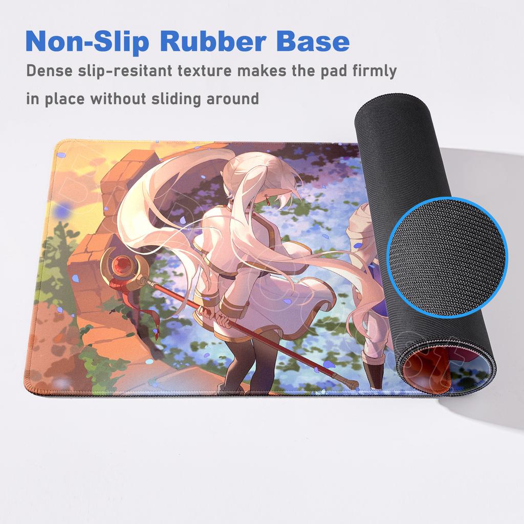 Exquisite Wallpaper Anime Sousou No Frieren Mouse Pad XXL HD Printing Mousepad Hot Large Game Non-slip Rubber MousePad Table Mat