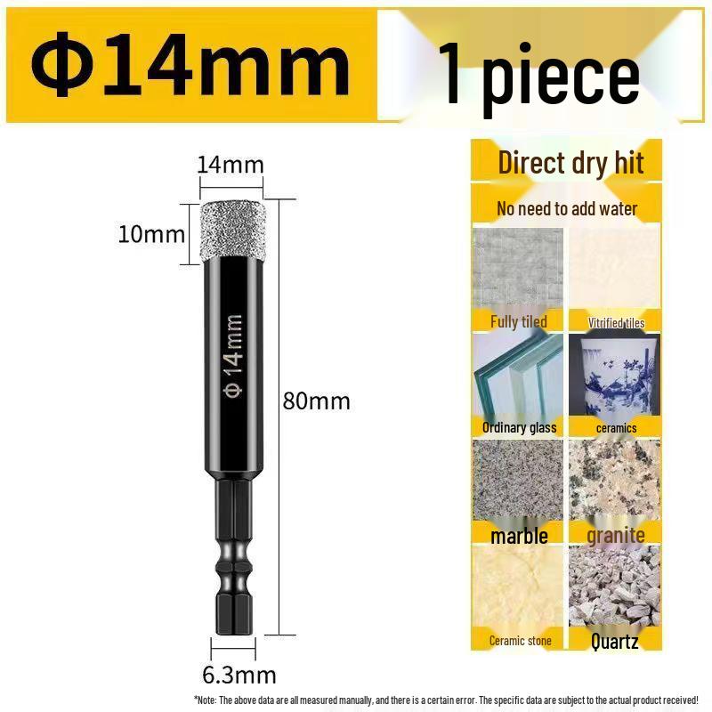 Diamantlött sexkantsskaft Kakelborr för Betong, Granit och Marmor