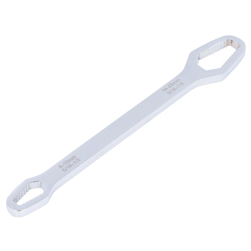 Wrench 8‑22mm Double End Universal Multifunctional Hand Tool for Maintenance RepairSilver