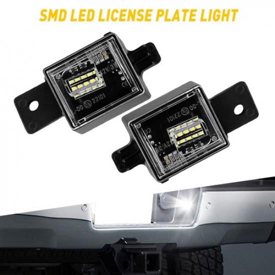 For 2014- Chevy Silverado 1500 2500HD 3500 License Plate Light Housing Lamp