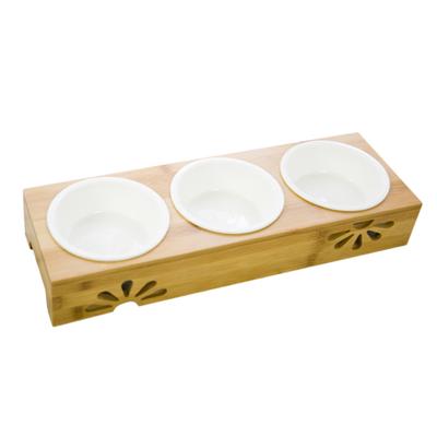 Pets Bowl Anti Slip Dog Dish Tilted Pet Feeder With Slope Base Pet