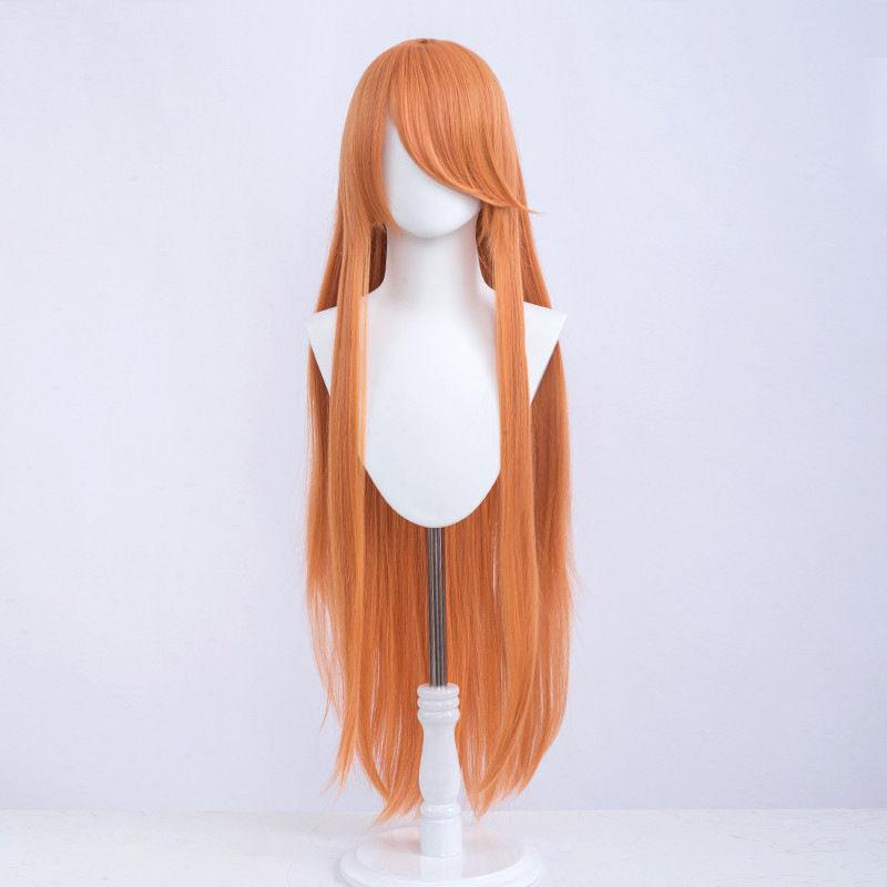 100cm Long Straight Cosplay Wig Anime Compatible Universal Omopinenet Heat Resistant Synthetic Hair Wigs + Wig Cap