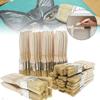10Pcs Wooden Handle Pig Mane Brushes Thickened Wall Paint Brush  Furniture Painting