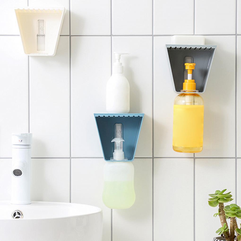 Storage Rack Plastic 5KG Bathroom Holder Self-adhesive Hanging Shower Organizer Shelf