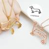 Personalized Custom Name Necklace Commemorative Pet Dog Stainless Steel Necklace Christmas Birthday Gift for Pet Lovers