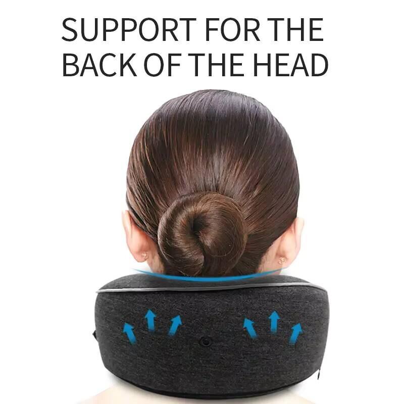 Around Neck Design U-Shaped Comfortable Office Memory Foam Pillow Cushion Durable Travel Pillow Non-deformed Airplane Pillow