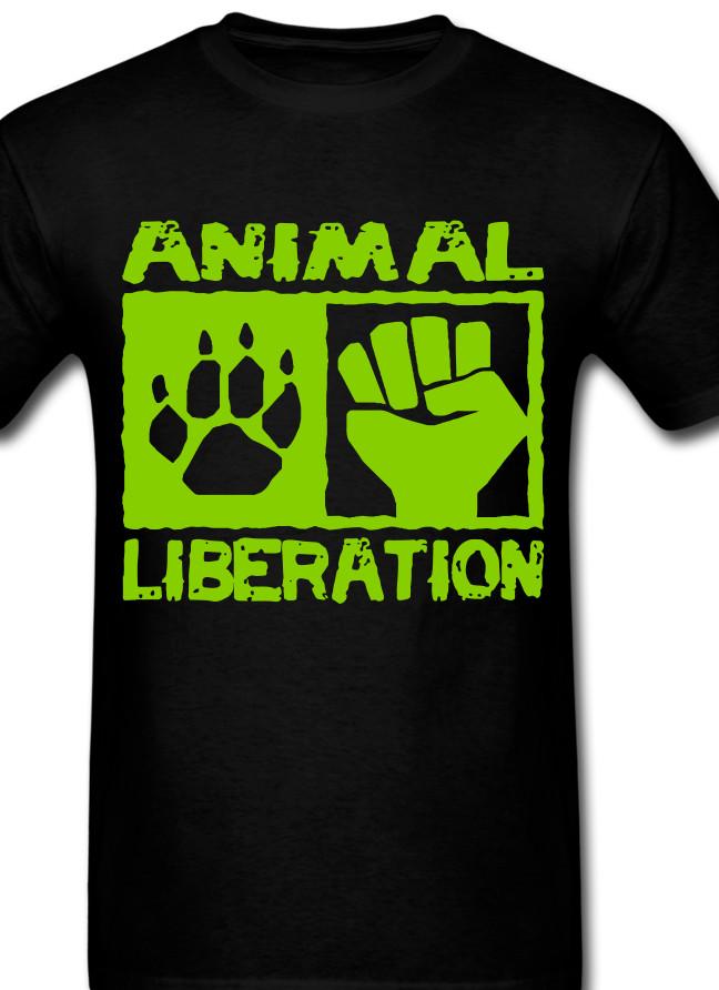 Animal Liberation T shirt Tee Vegan Protest animal rights movement XXXL
