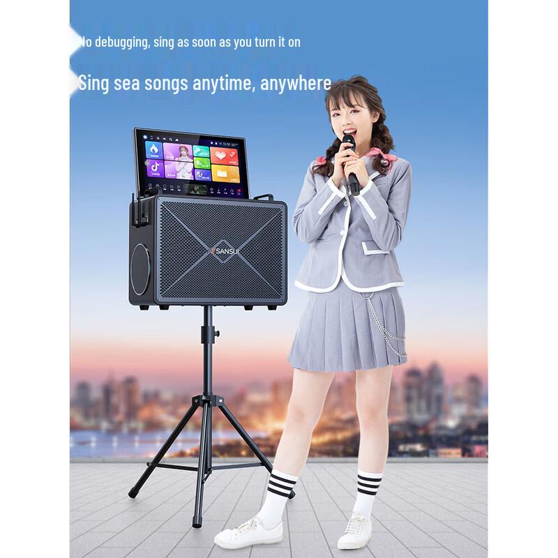 SANSUI C1 Portable Home KTV Speaker System CN Plug (adapter Included)