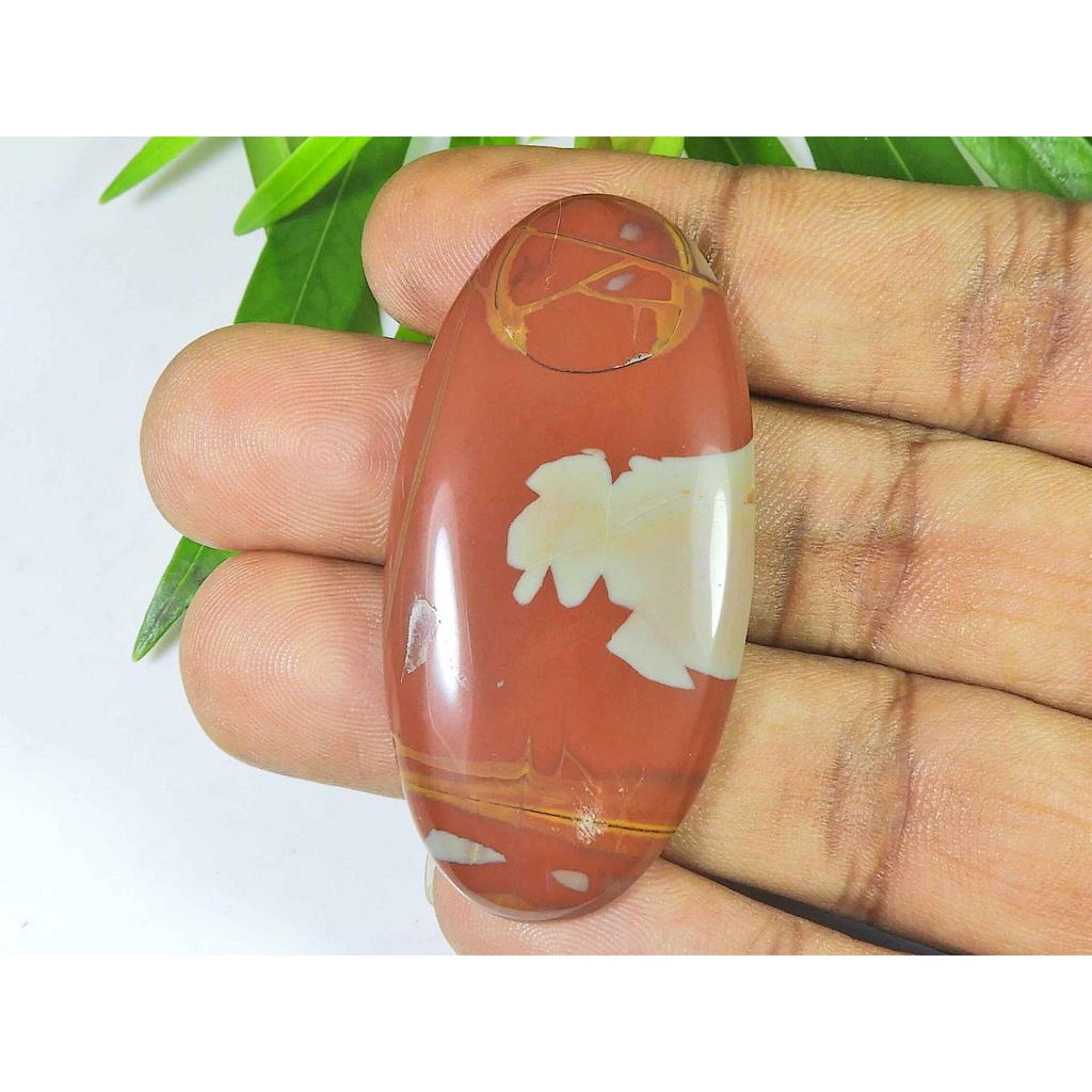 26X51X06MM Natural Noreena Jasper Oval Shape Cabochon Loose Gemstone 72Cts. SK-3576