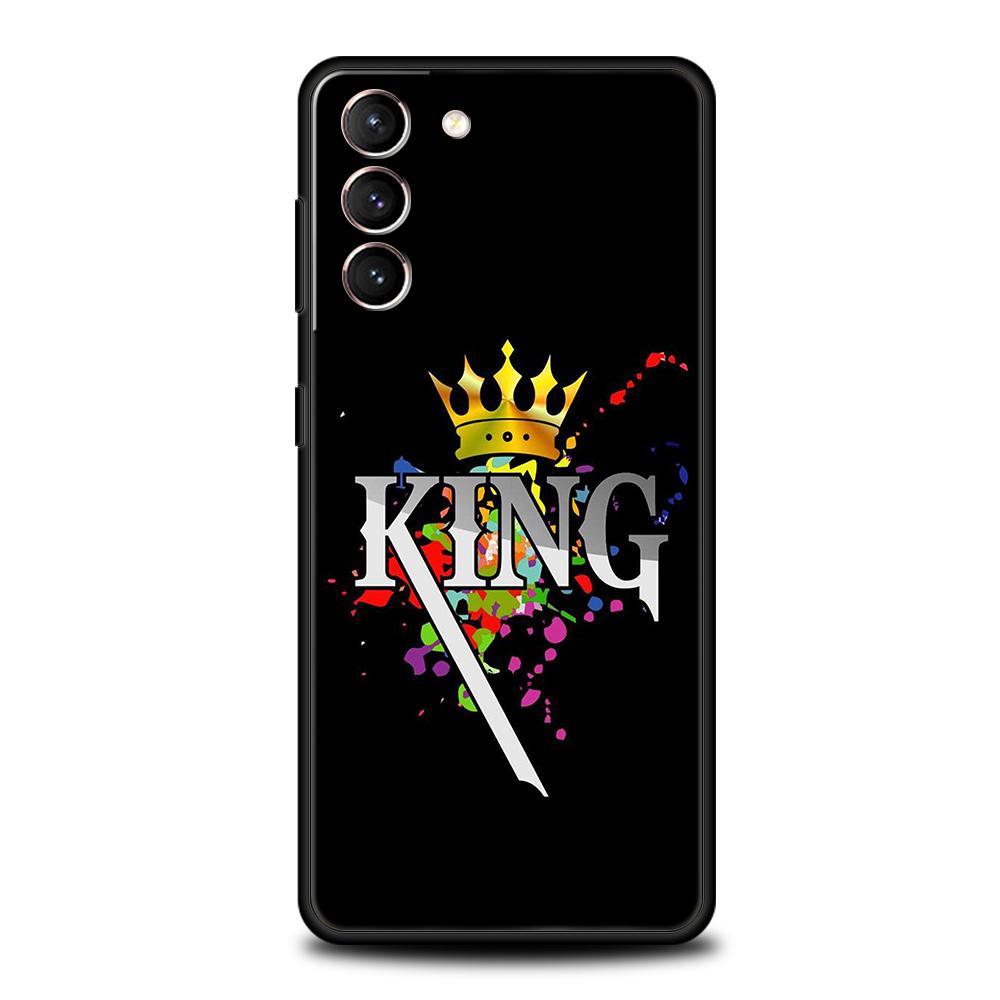 

Чехол для телефона с изображением Короля и Королевы для Samsung Galaxy S24 S23 S22 S20 S21 FE Ultra S24 S23 S10 S10E S9 S8 Plus 5G Чехол для телефона Capas Samsung S22 5G
