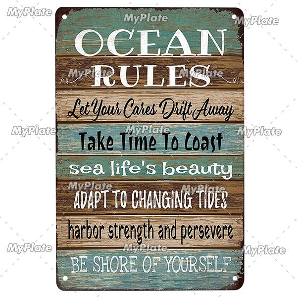 

MyPlate Summer Beach Time Metal Sign Sun Tin Sign Wall Decor For Bar Beach Plaque Decoration Pub Club Surf Poster Wall Poster 20x30cm（7.8x11.8inch）