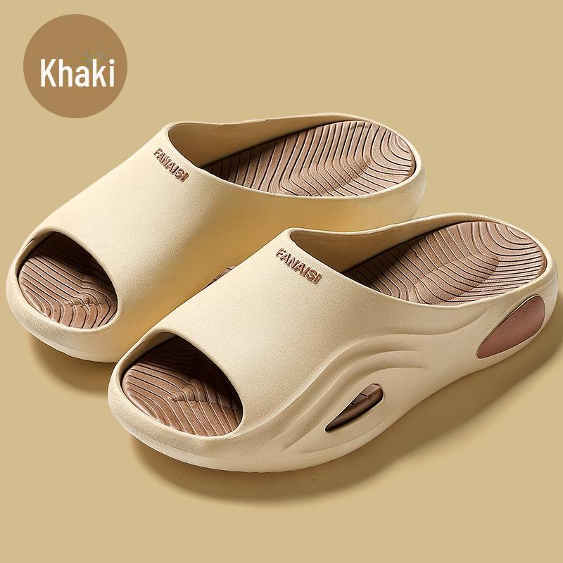 Men's Trendy Non-Slip Indoor/Outdoor Slippers with Thick Sole - Perfect for Summer, Bath, and Home Use