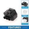 A ABSOPRO 3 Pin Wiper Spray Washer Connector Plug Number: