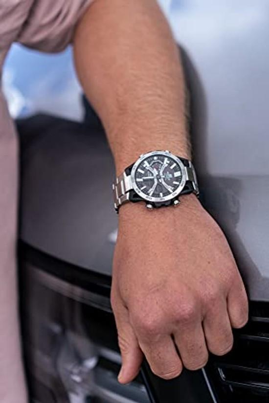 Casio wristwatch Edifice SOSPENSIONE Bluetooth solar power model ECB-2000YD-1AJF men silver.