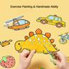 Children Drawing Roll Sticky Coloring Paper Roll DIY Painting Toy Color Filling Paper Graffiti Scroll for Kids Educational Toys