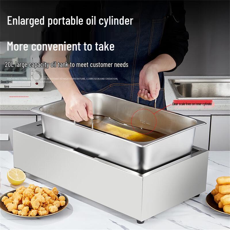 Zhi Shi 20L Commercial Single Cylinder Electric Fryer