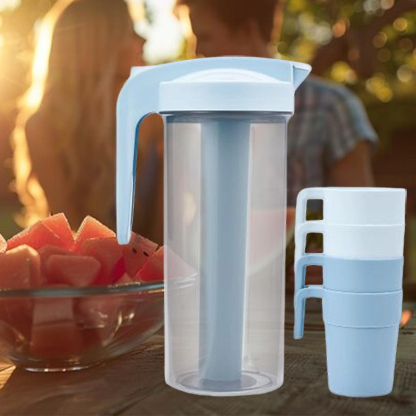 

Набор бутылок для холодной воды, легко моющийся, герметичный, с крышкой, кувшин, контейнер для сока для сада Ice Blue