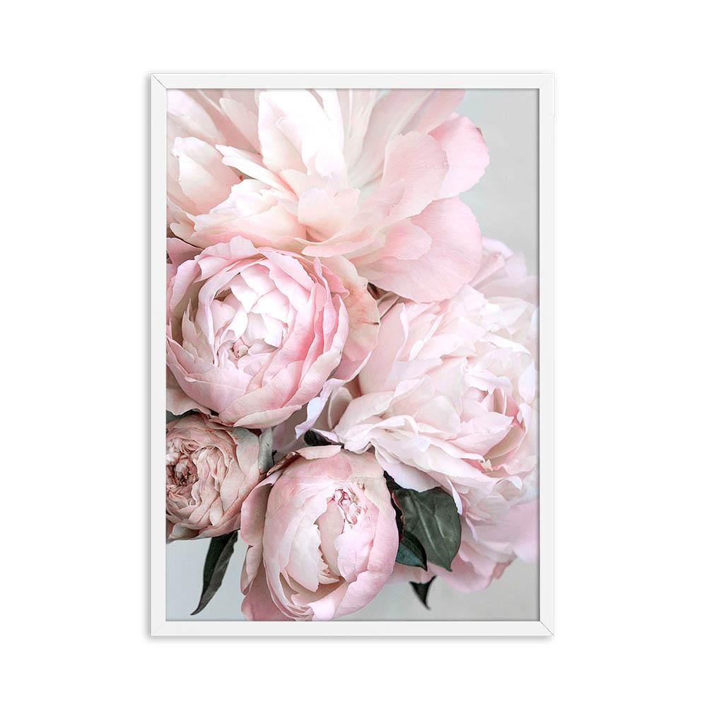 

Пион в скандинавском стиле, настенное искусство, холст, плакат с принтом, цветочная живопись, минималистичная скандинавская декоративная картина, декор для гостиной 40x50cm No Framed