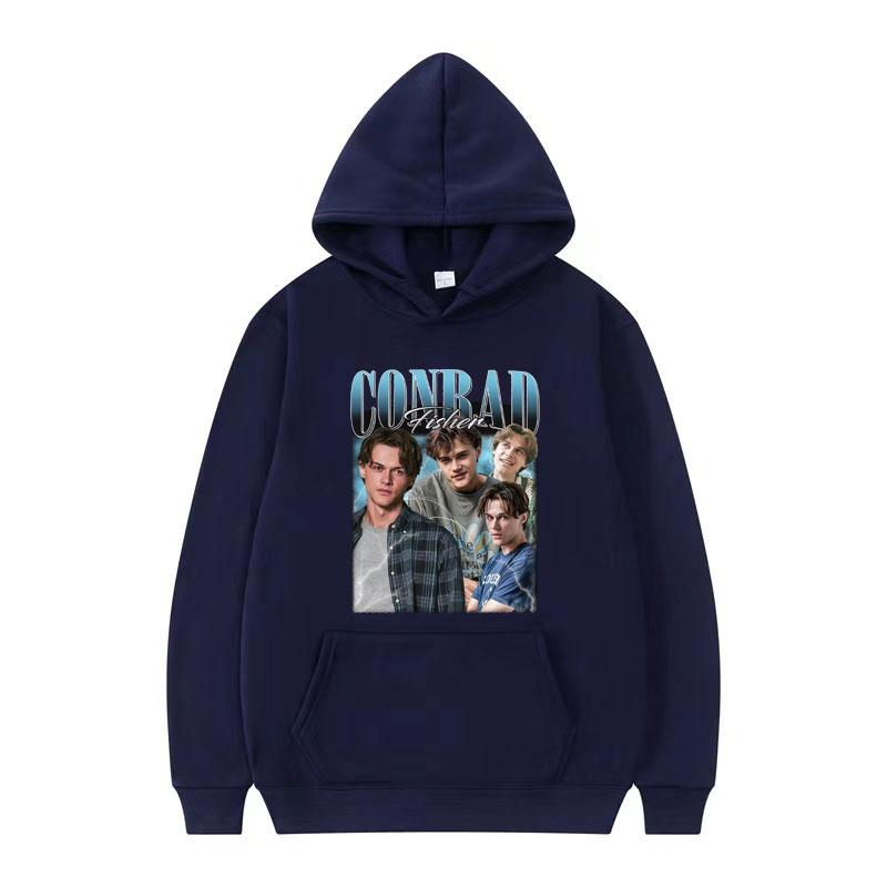 Movie Conrad Fisher Graphic Pullovers Team Conrad Cousins Beach Casual Hoodies Men Women Oversized Vintage Sweatshirt Streetwear