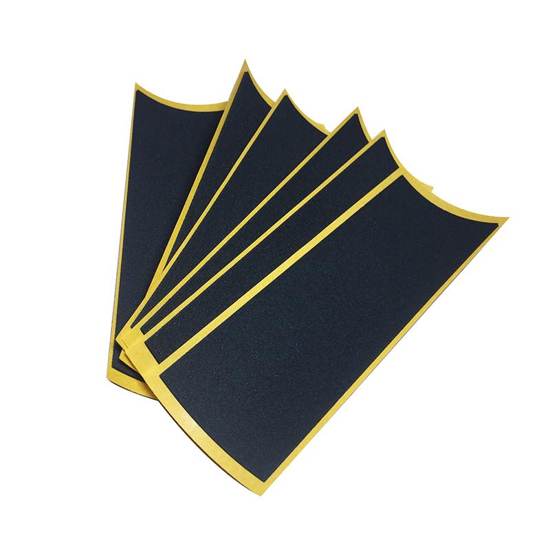 10Pcs/Lot Black Fingerboard Deck Uncut Tape Stickers Black Foam Grip Tape