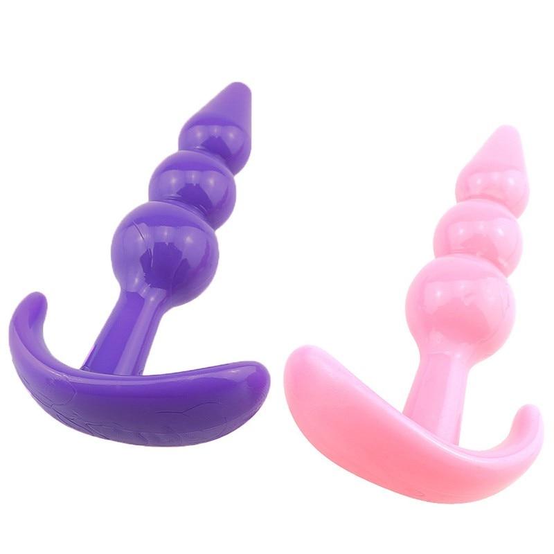 Soft Silicone Anal Plugs Prostate Massager Butt Plug Beads G-spot Erotic Sex Toys Anus Trainner Mini Dildo Erotic Gay