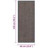 Tufted Doormat 60 x 150 cm Dark Brown