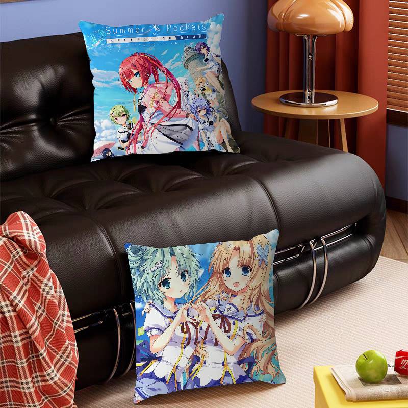 Anime S-Summer Pockets Personalized Pillow Cover Kids Bedroom Wild Party Decor Pillowcase Kid Birthday Shower Gift