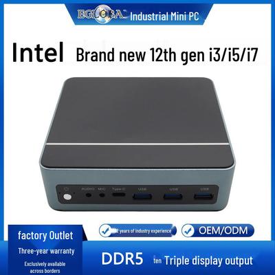 12. generasjons mini-PC: i3/i5/i7, Trippel skjerm, Bærbar kontor og læring