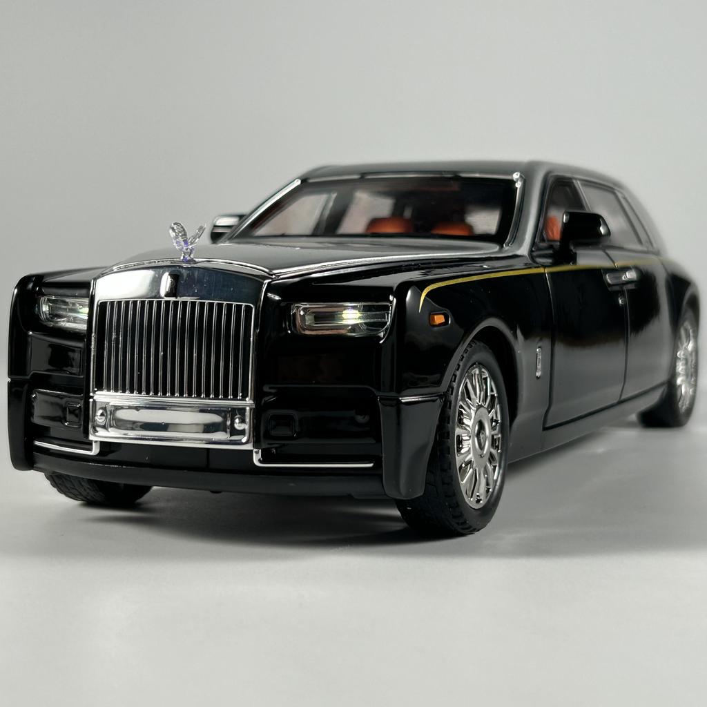 1:18 Modelli di Auto in Lega Rolls Royce Phantom Limousine Metallo Diecast Decorazione per la Casa Ornamento da Scrivania Alta Simulazione Regali