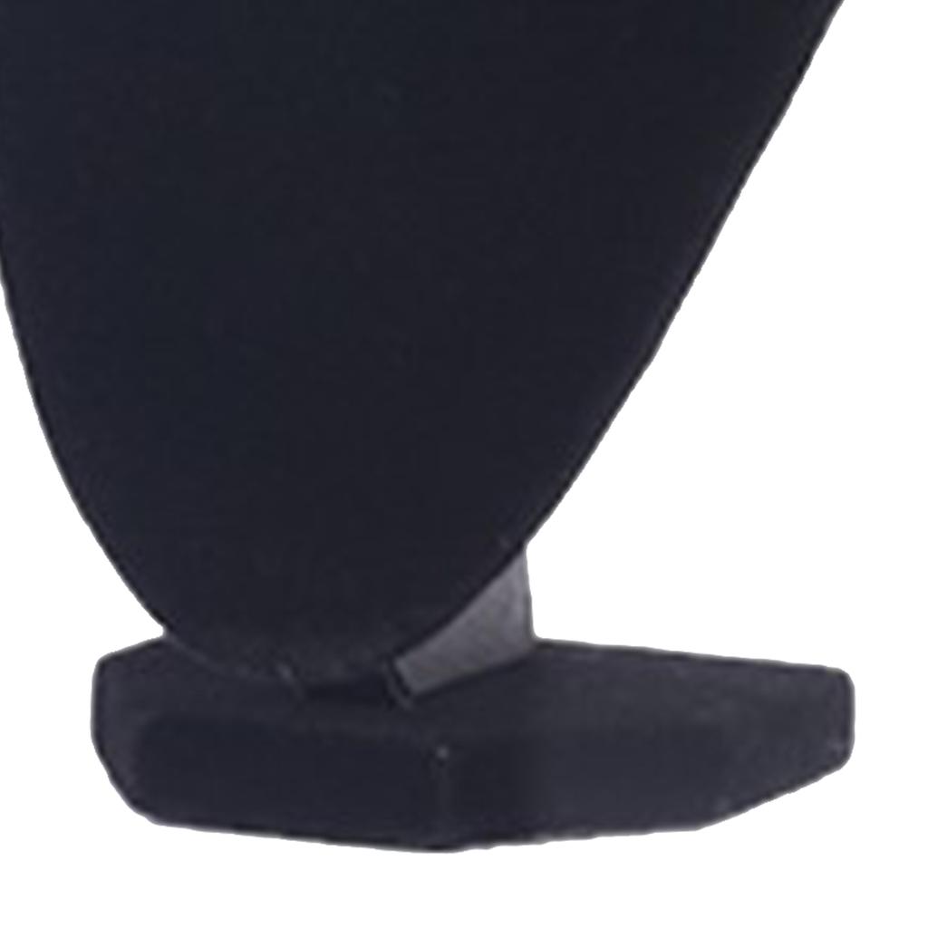 Black Lint Necklace Pendant Holder Stand Wooden Elegant Jewelry Chain Display Mannequin Bust for Jewelry Store