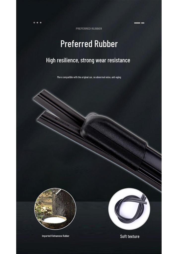 Compatible Wiper Blade for Changan BenBen E-Star 2020 Model - Frameless, Double Rubber Strip, National Version
