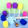4/24pcsMicrophone Candy Tube Plastic Toy Rock Music Party Decoration Prop Microphone Candy Tube Disco Microphone Prop