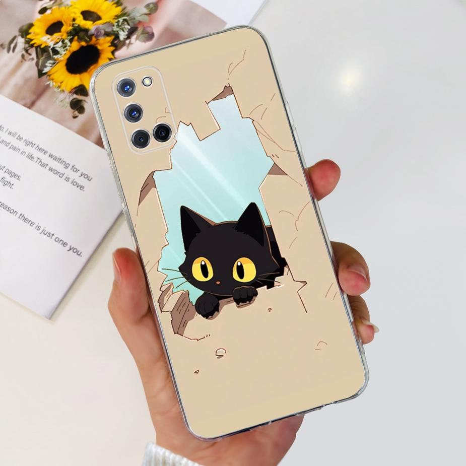 For Oppo A52 A72 A92 Case Cute Fashion Painted Cover Clear Silicone Phone Cases For Oppo A72 A 52 92 OppoA52 OppoA72 Soft Fundas