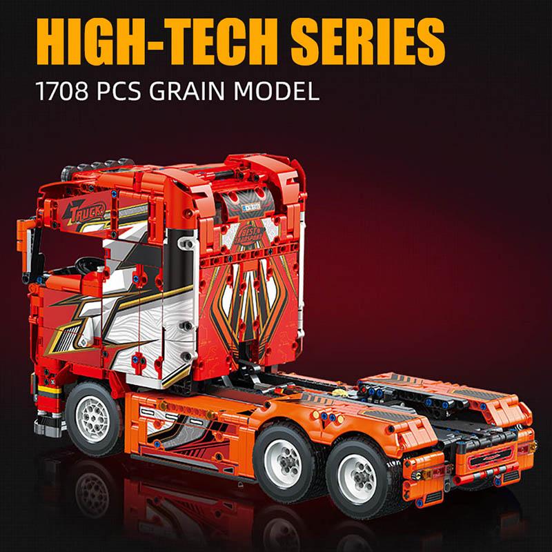 Technical City 1708pcs Scanias Longline V8 Truck Model Building Blocks Set MOC Assemble Truck Car Bricks Toys For Children Gifts