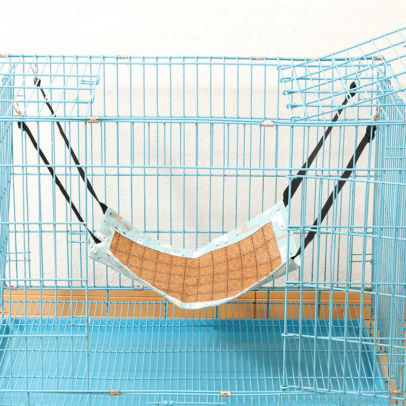 Adjustable Fleece Cat Hammock Bed for Hammies & Chinchillas - Thickened Hanging Pet Cage Hammock
