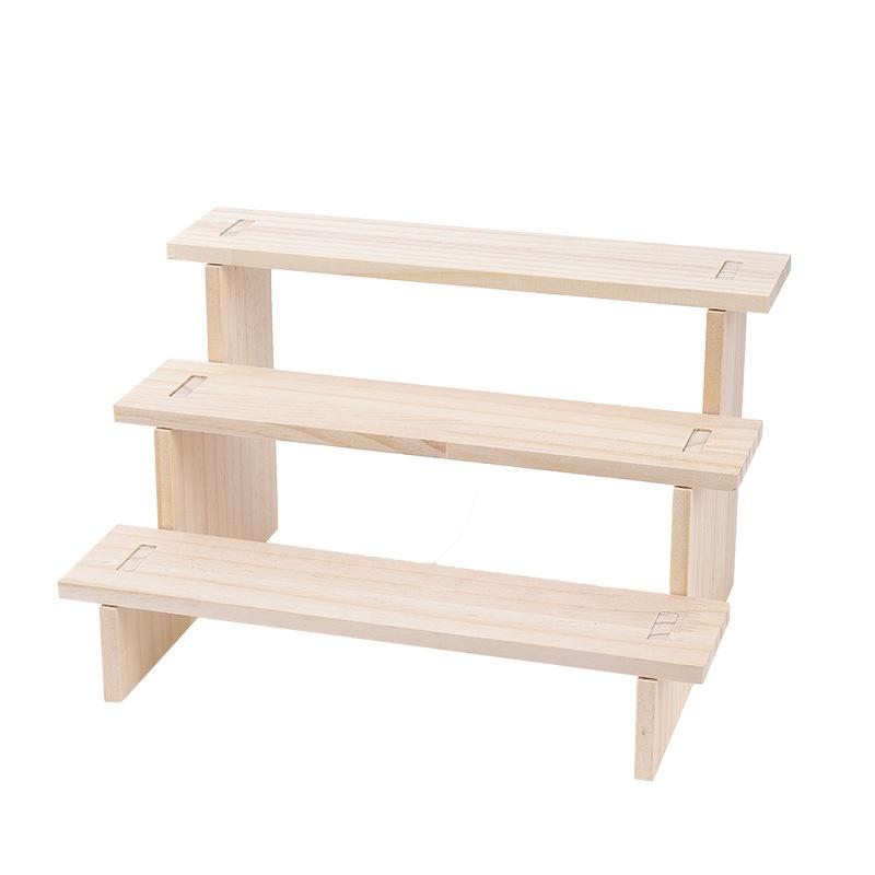 Rustic Wooden Display Riser 1Pcs Decorative Stand for Dessert Figurines Jewelry Organization Wedding Party Decor