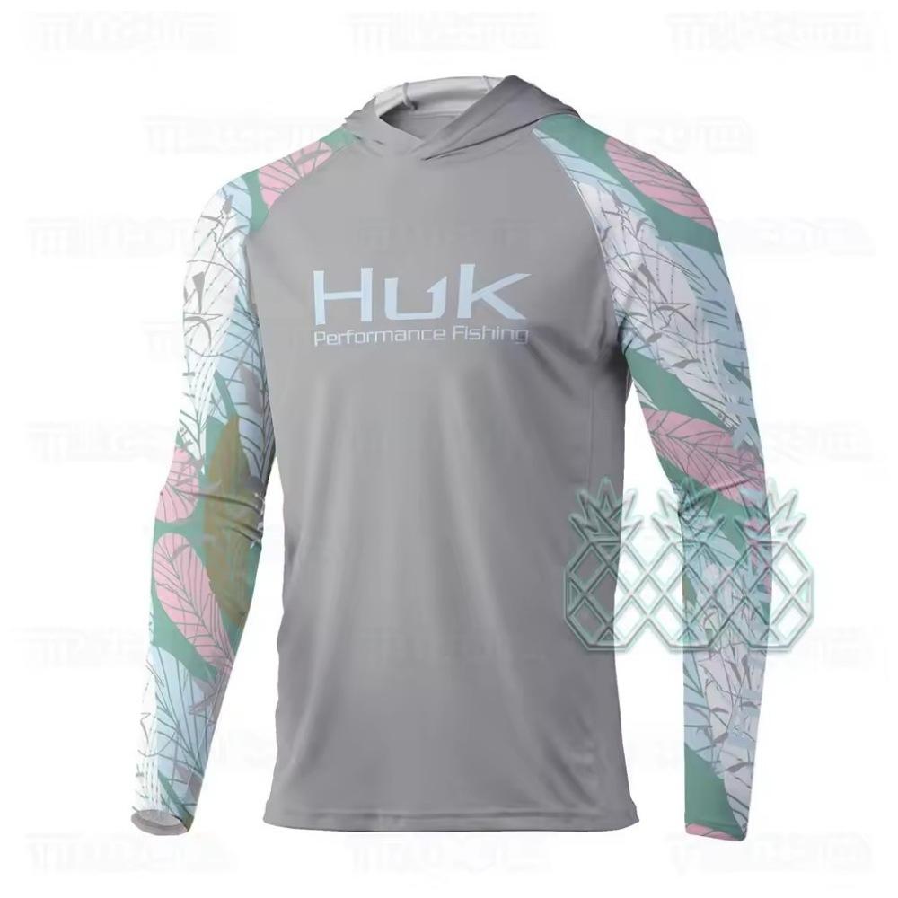 HUK Fishing Suit Men's Long-Sleeve Fishing Suit Sea Fishing Boat Quick-Dry Breathable Sun Protection Fishing Suit