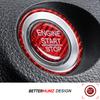 Echte Kohlefaser Motor Start Stop Knopf Kreis Abdeckung Aufkleber Für Für Honda Civic 10. Generation 2016-2026 Auto Innenzubehör