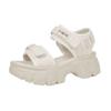 Daddy sandals thick-soled spring and summer new thick-heeled mid-heeled muffin soft-soled sports beach shoes