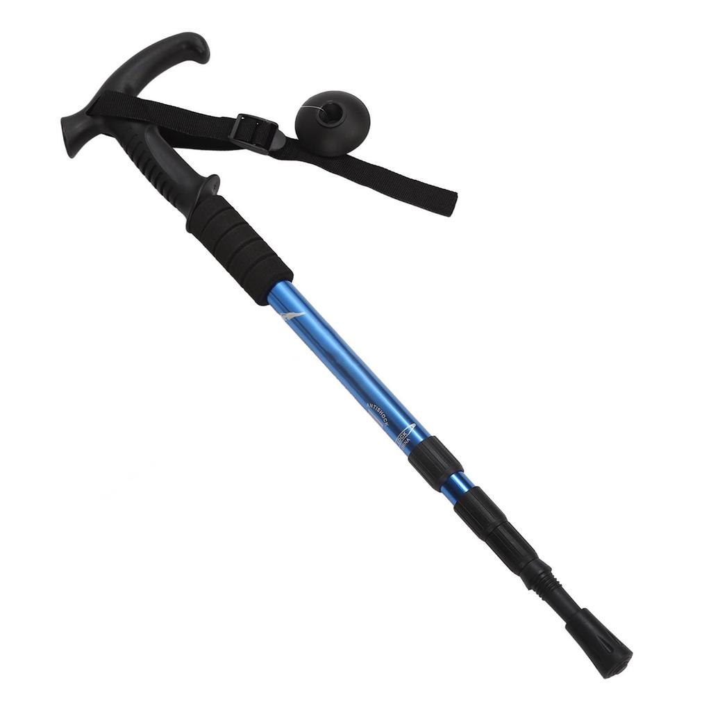 Telescopic Walking Stick Professional Aluminium Alloy Shock Absorption   Hiking Poles for Outdoor Hiking Camping
