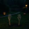 Halloween Garden Decoration - SIROCO - Pair of Skeleton Arms - 38 Cm - Durable Plastic - Reusable