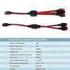1 To 2 45A Solar Panel Connector 14AWG Weather Resistant Outdoor Power Battery Plug Cable for Backyard Power