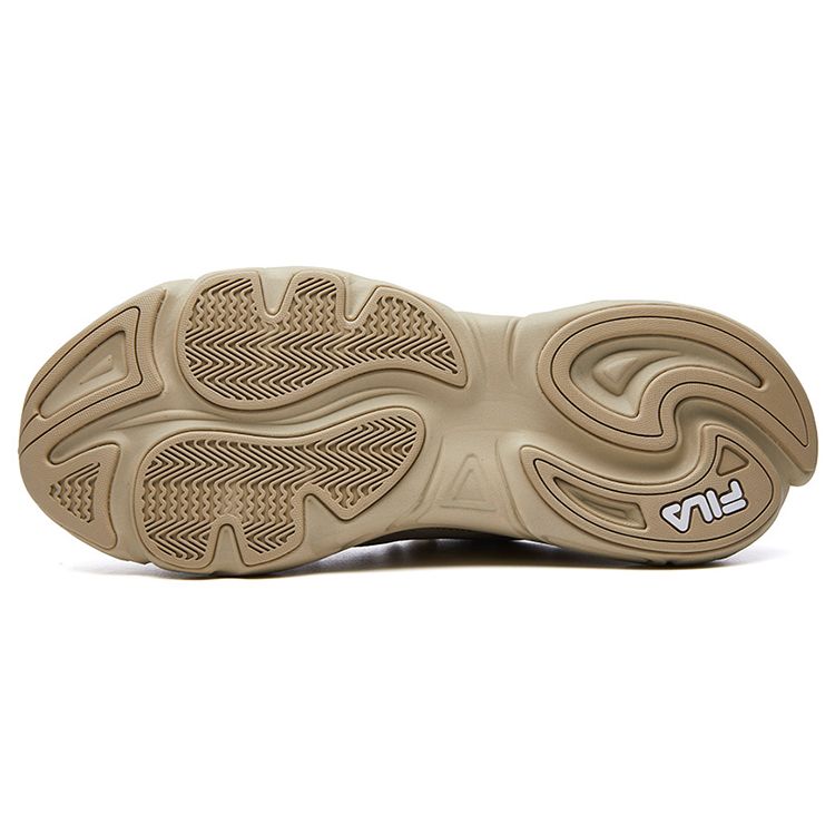 FILA Fusion Mars Comfortable Shock-Absorbing Wear-Resistant Breathable Low-Top Casual Shoes Men sneaker Sand T12M115206FSD