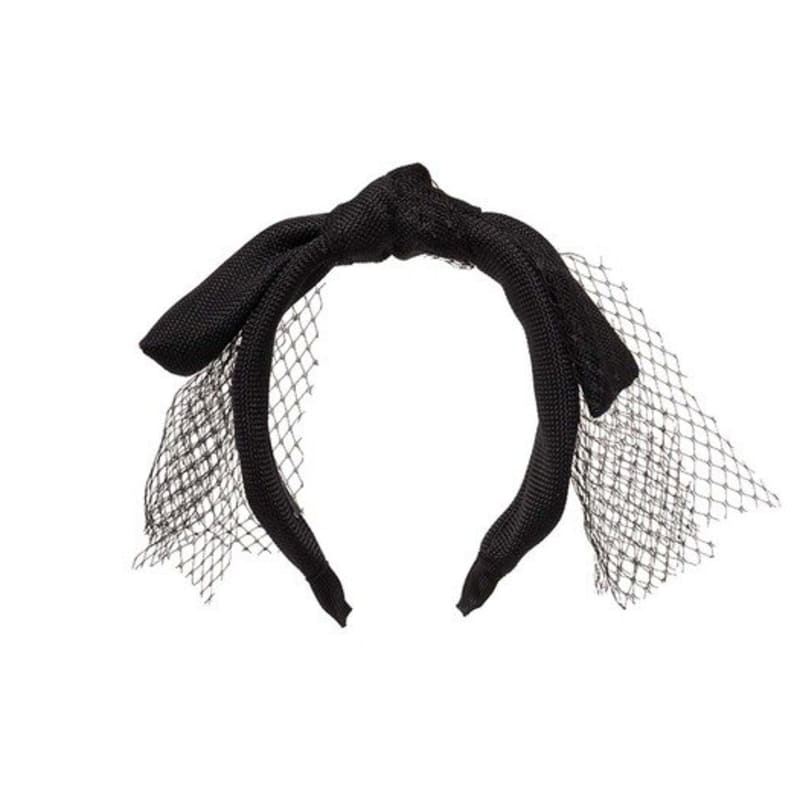 Brauner Hut [serre-tete] Spitzenhase - Schwarz