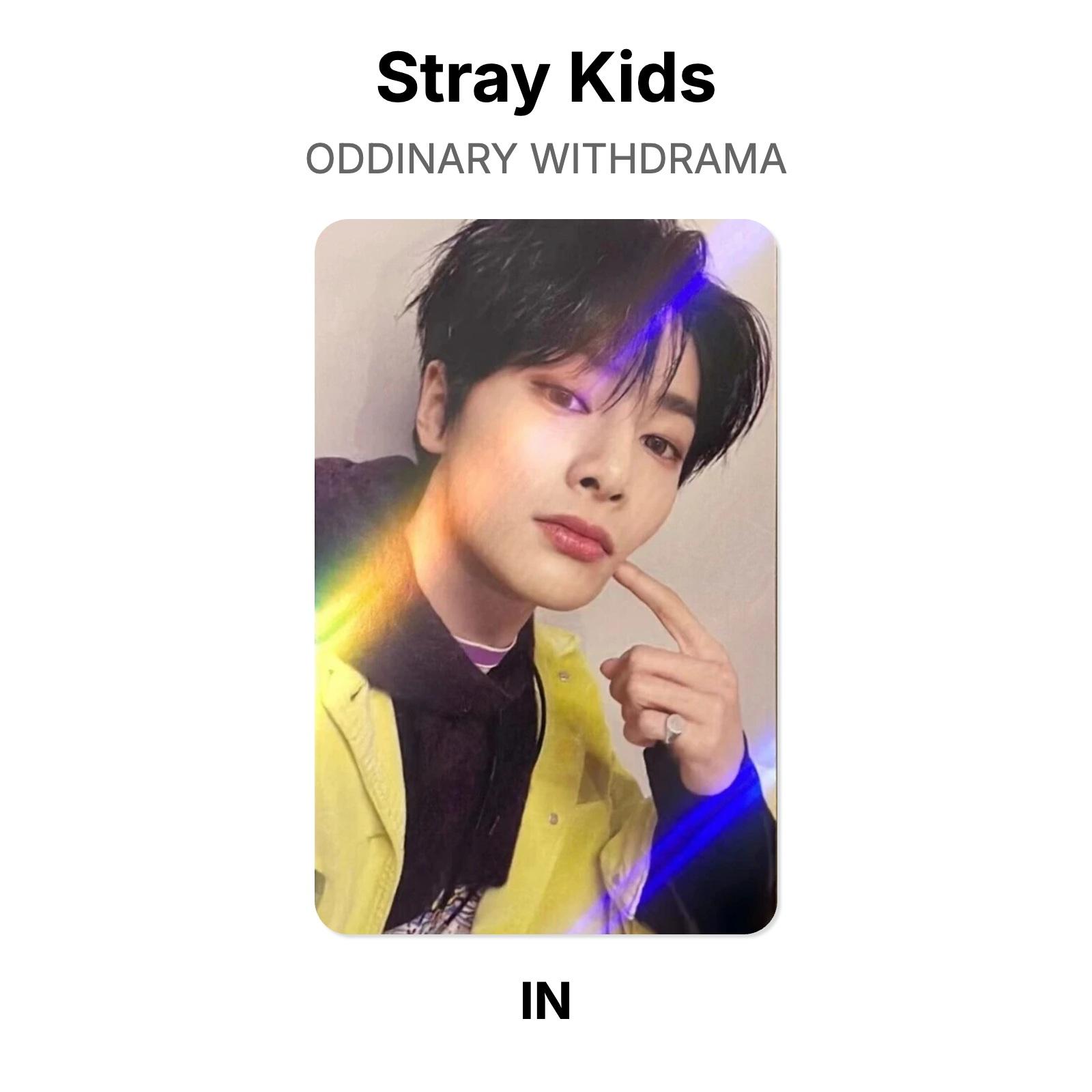 Stray Kids ODDINARY WITHDRAMA Official Photocard I.N