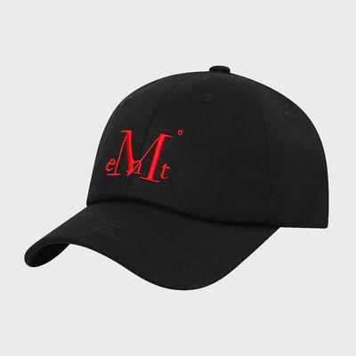 Gorra de Béisbol con Firma (Negro (Logotipo Rojo))