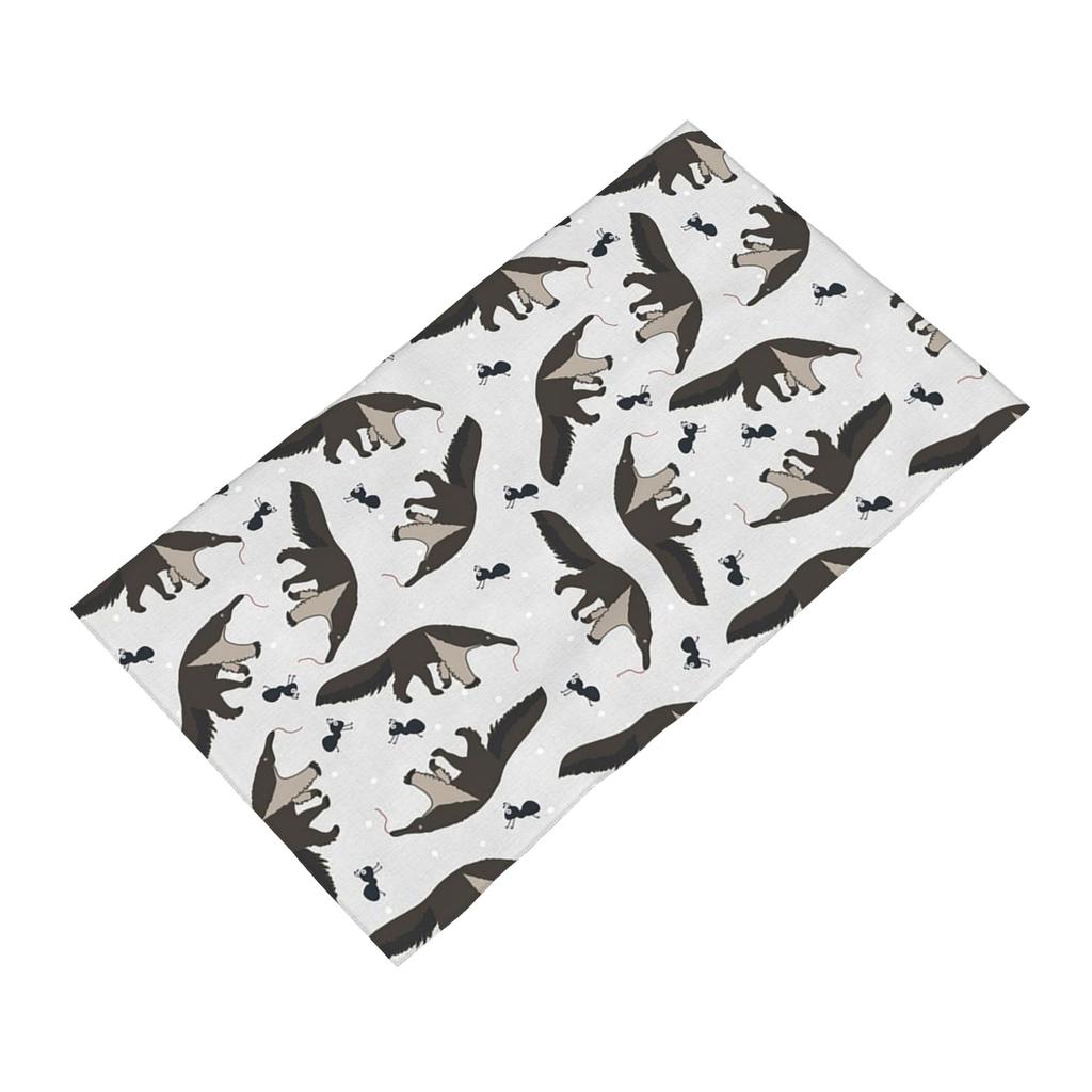Giant Anteaters and Ants All over Pattern Soft Face Towel Quick Dry Pool Bath Cotton Towels Breathable
