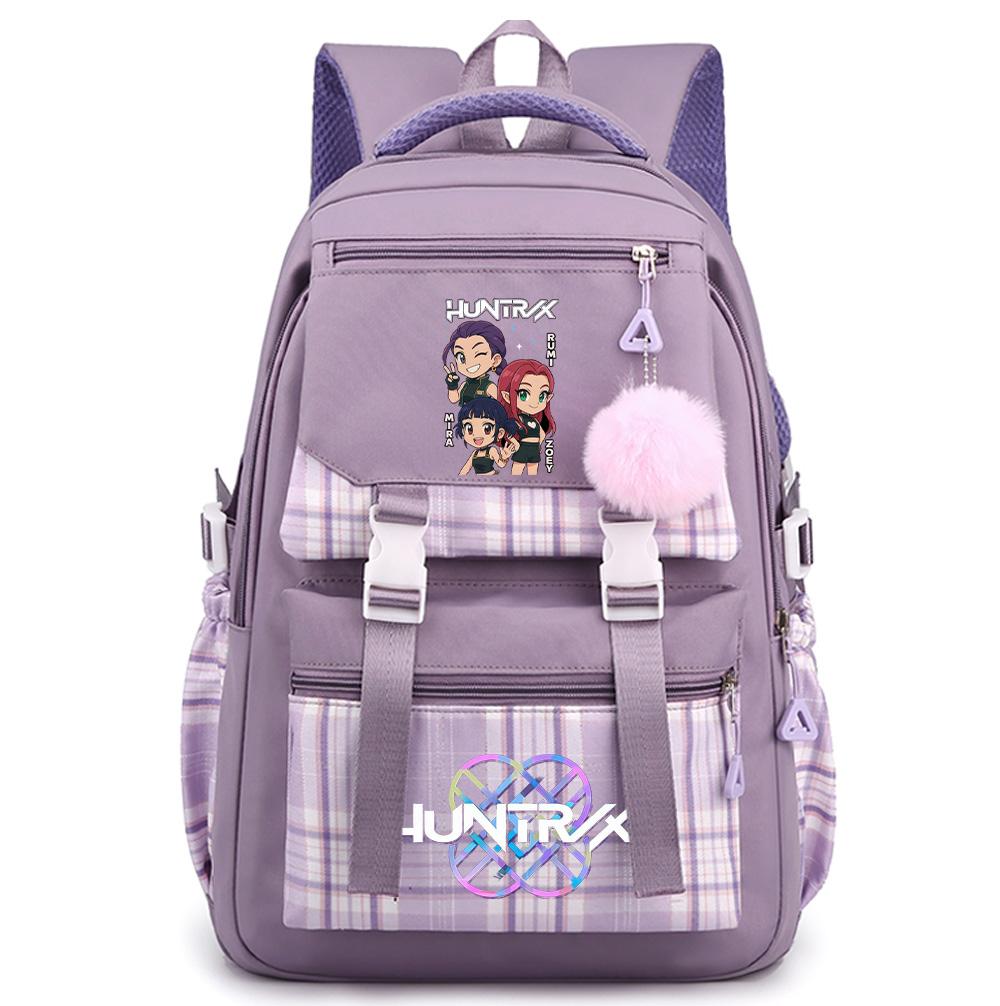 Cute Printed K-Pop Printed Large Capacity Backpack for Teenger Student Girl Boy Schoolbag Bookbag Kid Gift Women Waterproof Travel Bag Mochila