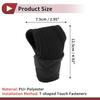Partuto Gear Shift Knob PU Safety Measures Cover, Black, 1pc, Polyester, Anti-Slip, Dustproof, Waterproof,